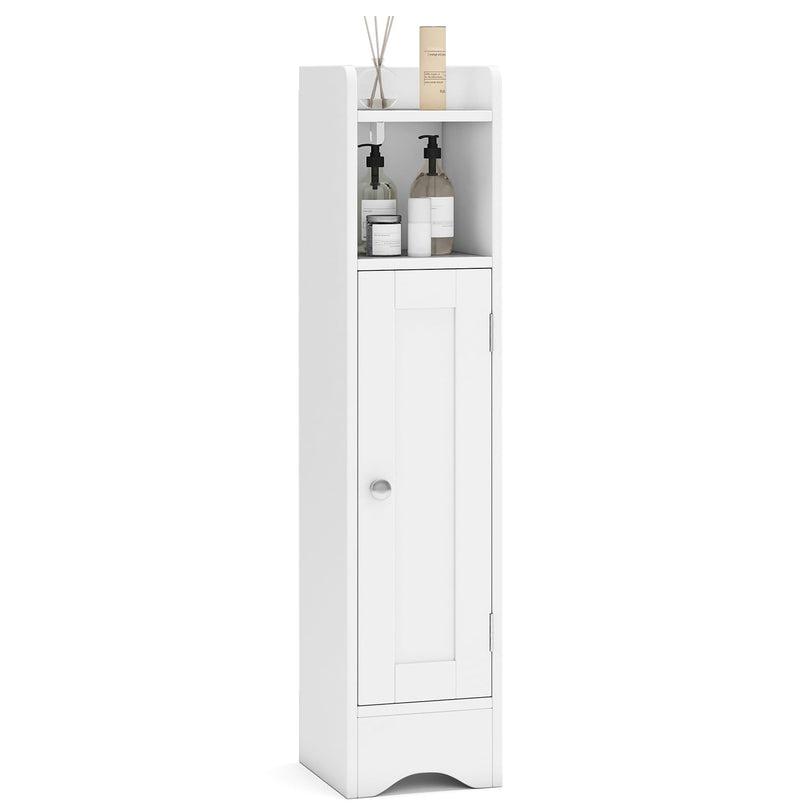 Giantex Small Bathroom Storage Cabinet with Door & Adjustable Shelves