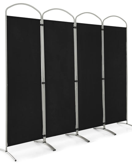 Giantex 6.2Ft Folding 4 Panel Room Divider Black