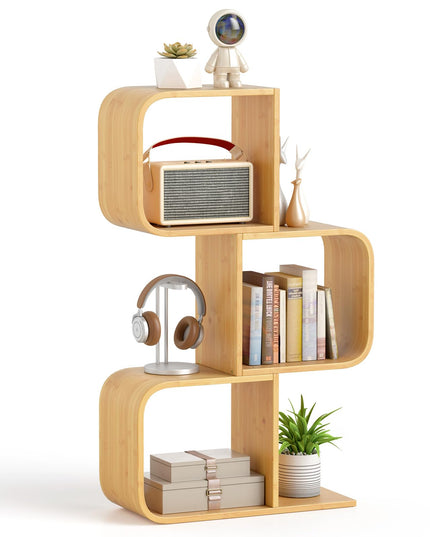 Giantex S Shaped Bookcase
