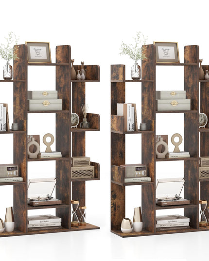 Giantex 7-Cube Tree Bookshelf