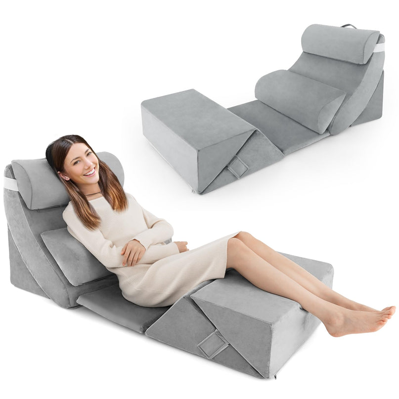 Giantex 7 PCS Orthopedic Bed Wedge Pillow Set