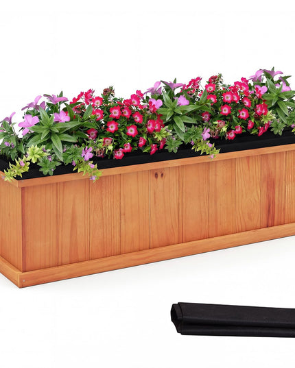 Giantex Outdoor Raised Garden Bed Set of 1/2 (40” x 13” x 12” )