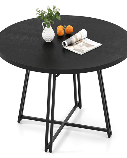 Giantex Table à Manger Ronde 47" pour 4 à 6 Personnes