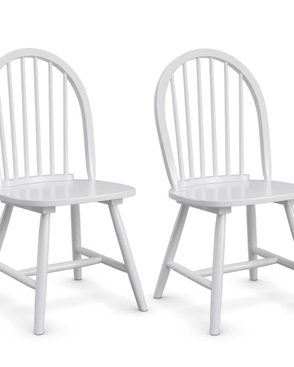 Giantex Wood Dining Chairs, French Country Armless Spindle Back Dining Chairs