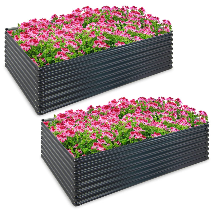 Giantex Galvanized Raised Garden Bed