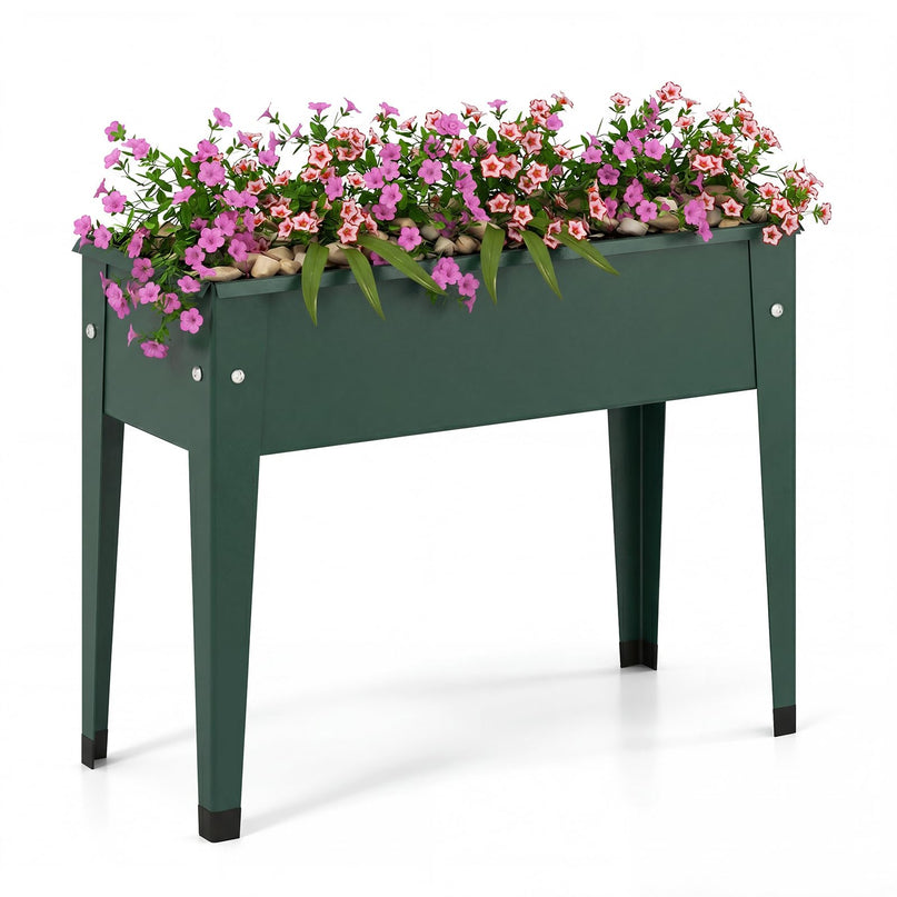 Jardinière surélevée en métal Giantex avec pieds (61 x 28 x 46 cm)