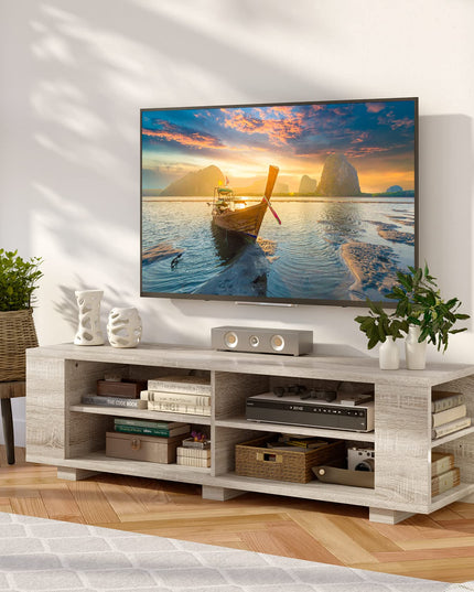 Giantex TV Stand Entertainment Center - Farmhouse Television Table up to 65 Inches TVs, 7 Colors
