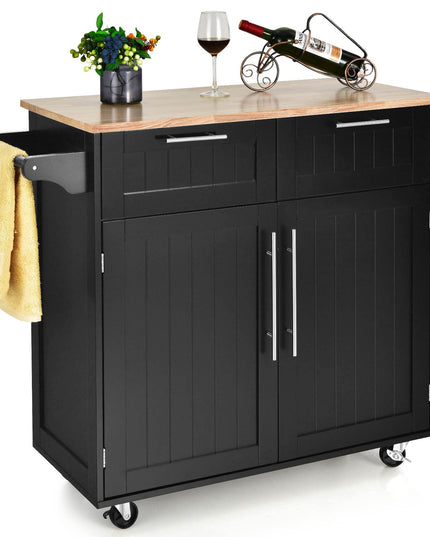 Giantex Kitchen Island Cart Rolling Storage Trolley Cart