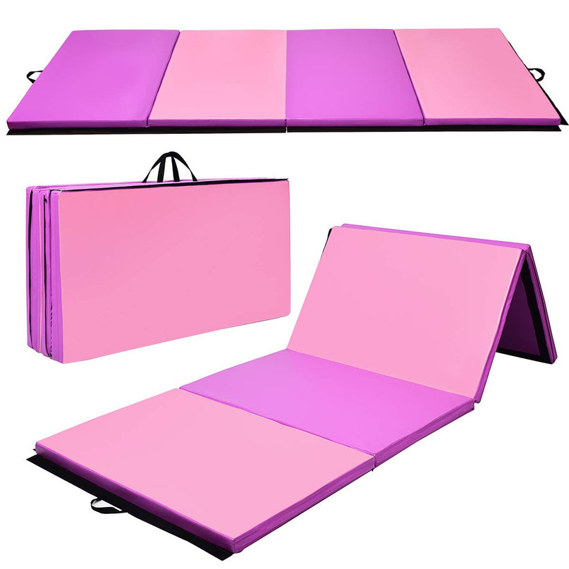 Giantex  Folding Anti-Tear Gymnastics Mat with Carrying Handles