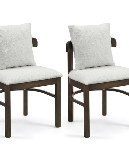 Giantex Upholstered Kitchen Chairs w/Removable Pillow