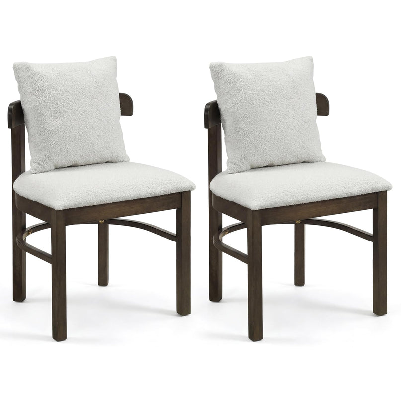 Giantex Chaises de cuisine rembourrées avec oreiller amovible