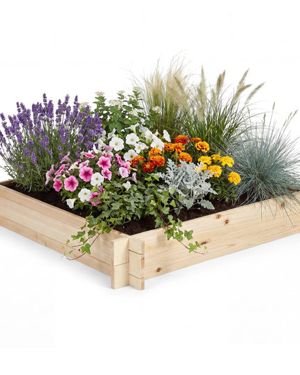 Giantex 40" x 40" Wooden Raised Garden Bed