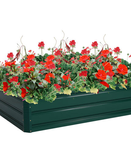 Dark Green Patio Raised Garden Bed (40" L x 32" W x 12" H)