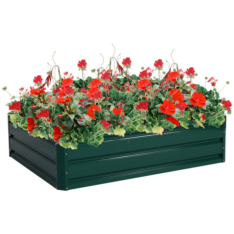 Dark Green Patio Raised Garden Bed (40" L x 32" W x 12" H)