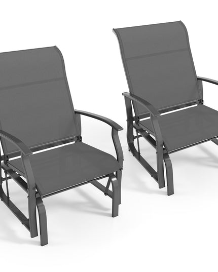 Giantex 2/4 Pack Outdoor Glider Rocking Chairs for Porch