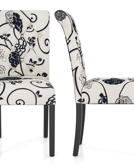 Upholstered Accent Dining Chairs Set of 2