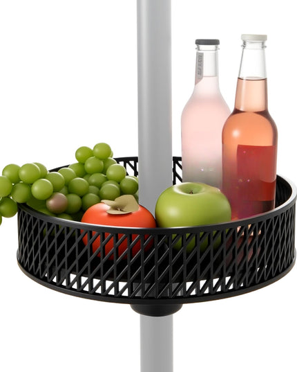 Giantex Portable Outdoor Side Table with Umbrella Hole