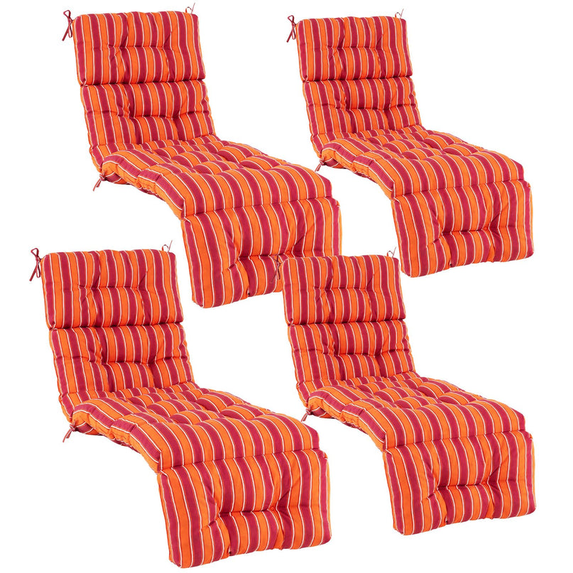 Giantex Set of 1/2/4 Lounge Chair Cushion(73X22X4 Inch)