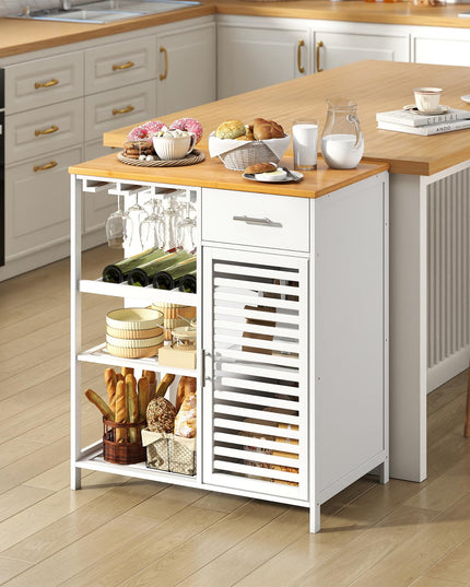 Giantex Kitchen Island with Storage Cabinet for Dining Living Room
