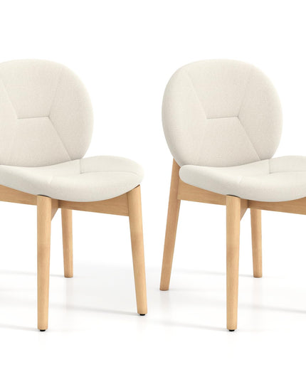 Giantex Wooden Dining Chairs Set of 2/4 for Home Restaurant
