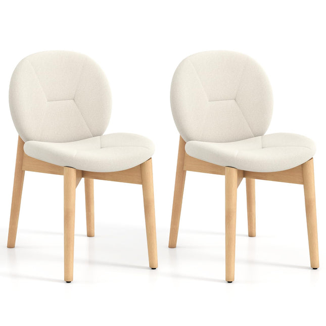 Giantex Chaises de salle à manger en bois lot de 2/4 pour maison restaurant