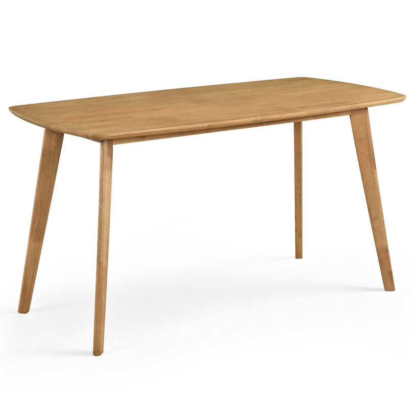 Giantex 55" Solid Wood Rectangular Dining Table for 4-6 (55" x 27.5" x 30")