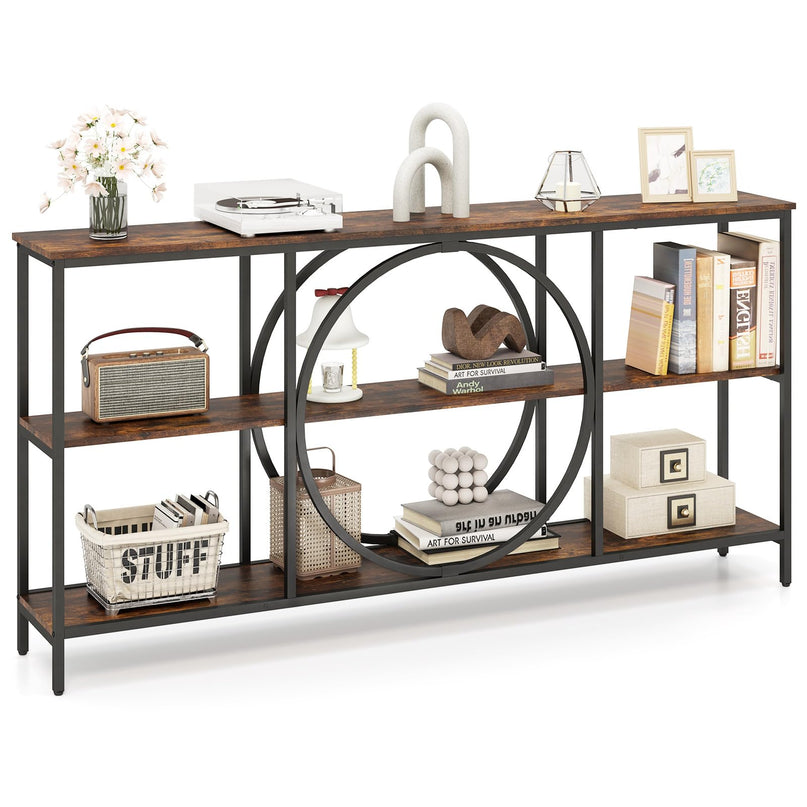 Giantex Narrow Long Console Table 3-Tier Entryway Table
