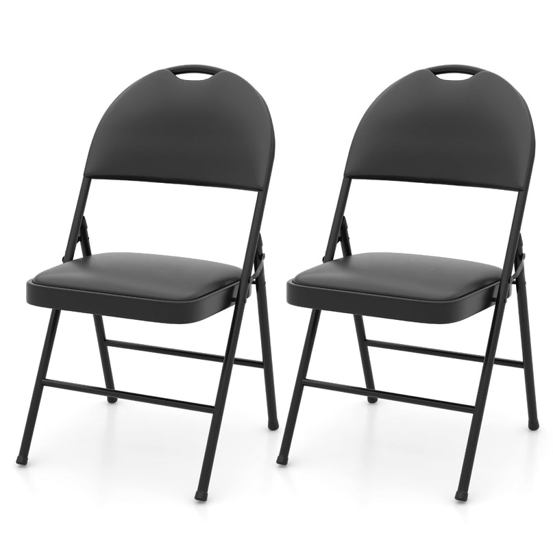 Giantex  Folding Chair with Metal Frame for Indoor Outdoor