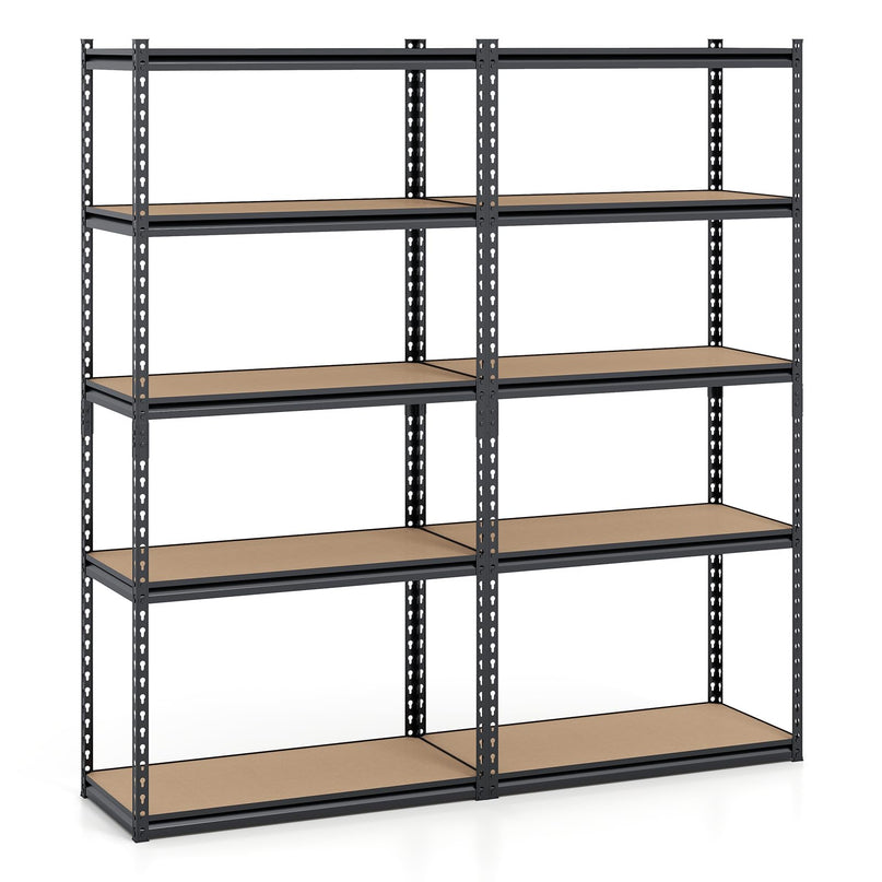 Giantex 5-Tier Metal Storage Shelves(1/2/3/4,36" W x 18" D x 72" H)