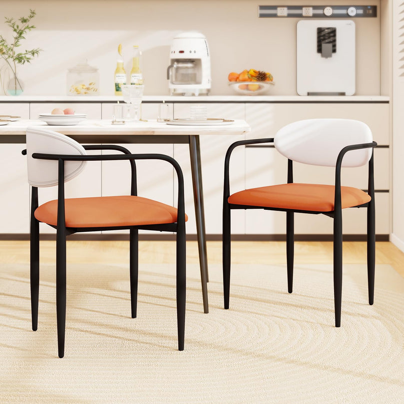Giantex Modern Dining Chairs Set of 2/4 with Padded Seat