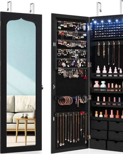Large Capacity Jewelry Organizer Storage Jewelry Box with Drawers