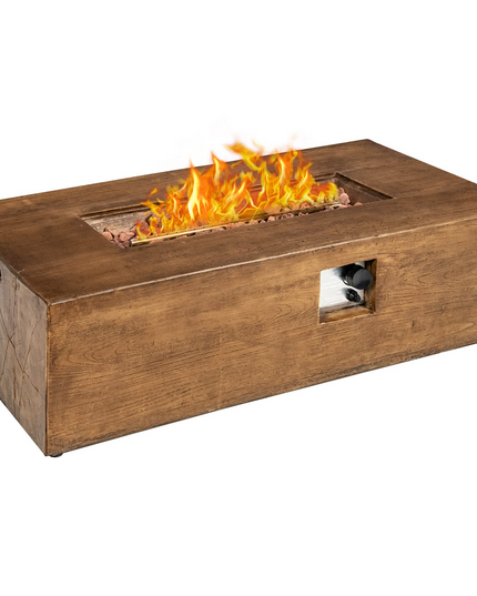 Giantex Gas Fire Pit Table, 48 Inch 50,000 BTU Outdoor Propane Firepit Table