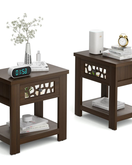 Giantex Retro End Table