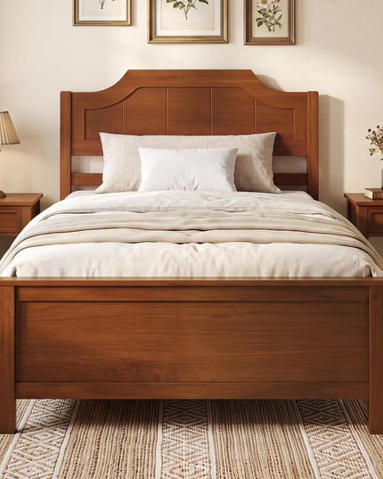 GIANTEX Twin/Full/Queen/King Size Wooden Bed Frame with Headboard