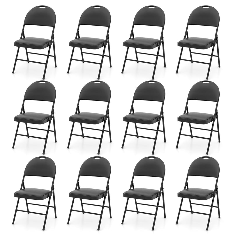 Giantex  Folding Chair with Metal Frame for Indoor Outdoor