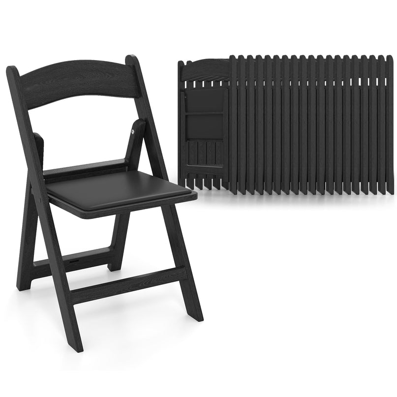 Giantex Portable Resin Event Chairs with Padded Seat