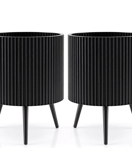 Giantex 14/16/20 Inch Plant Pot with Stand for Living Room