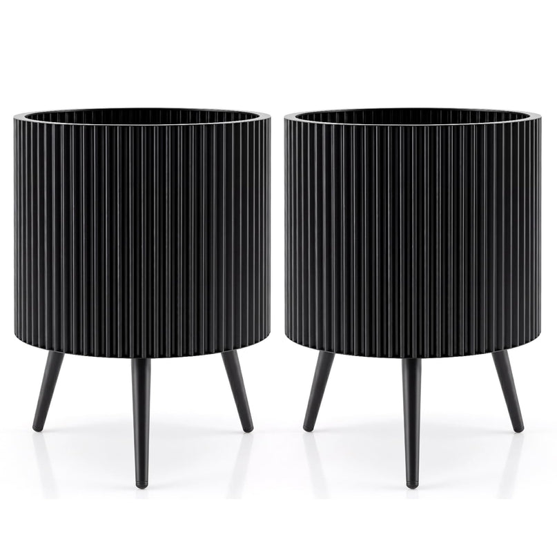 Giantex 14/16/20 Inch Plant Pot with Stand for Living Room