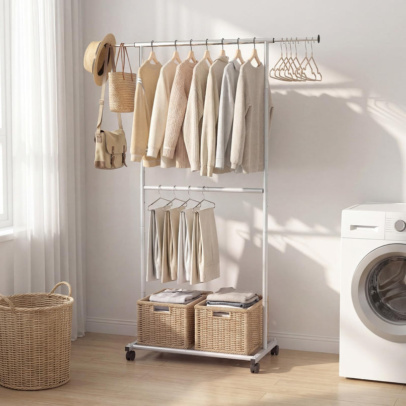 Giantex Extendable Clothes Rack for Dressing Room