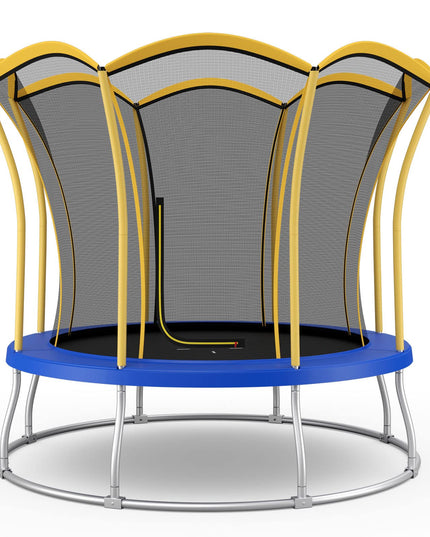 Giantex 8 FT 10 FT Trampoline, ASTM Certified Recreational Trampolines with Net, Galvanized Steel Frame