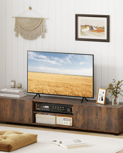 Meuble TV Giantex pour téléviseur de 55 à 70 pouces pour salon ou chambre à coucher
