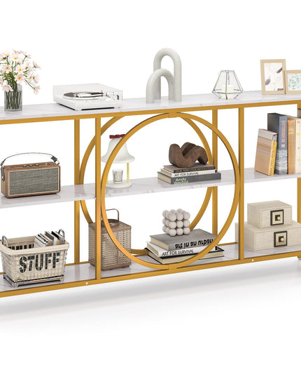 Giantex Narrow Long Console Table 3-Tier Entryway Table