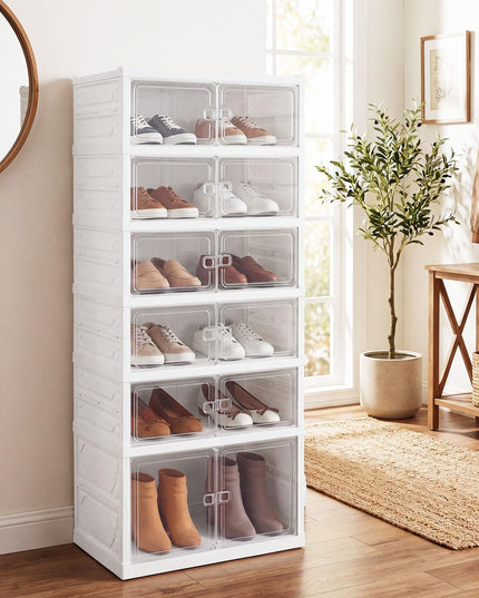 Giantex 6-Tier Foldable Shoe Rack Organizer