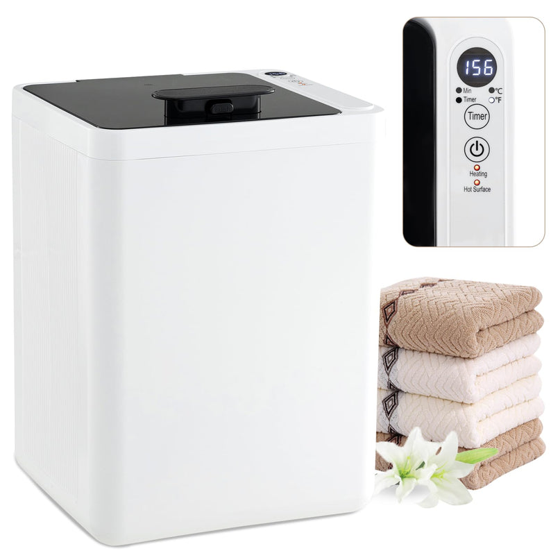 Giantex Towel Warmer for Bathroom, 23L Luxury Towel Warmer Bucket with LED Screen