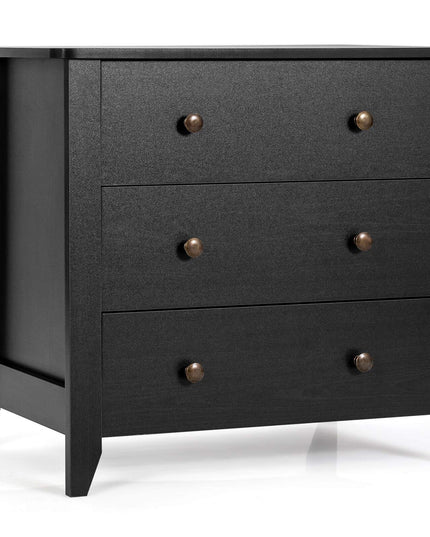Giantex Modern Simple Dresser 3-Drawers Chest with Solid Curved Legs