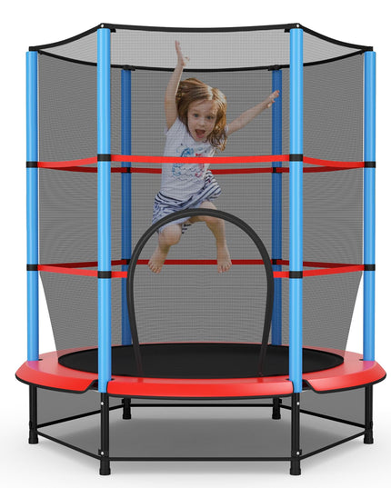 Giantex 55" Kids Trampoline with Safety Enclosure Net