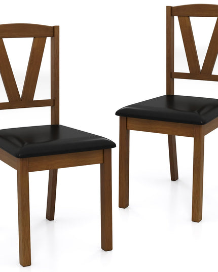 Giantex Wooden Dining Chairs Set for Dining Living Room
