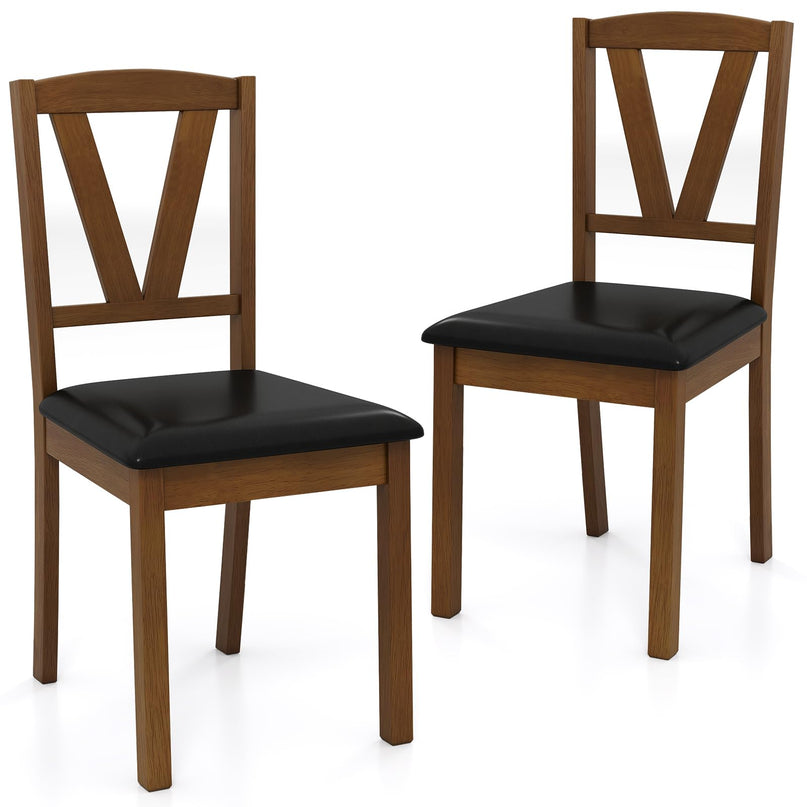 Giantex Wooden Dining Chairs Set for Dining Living Room