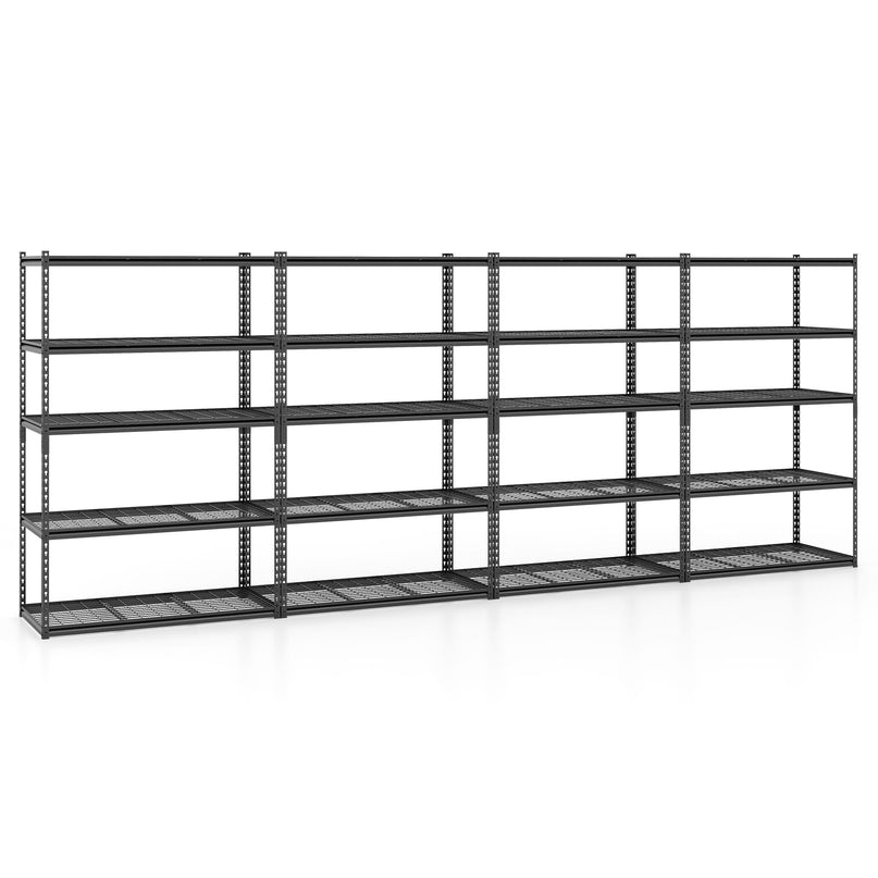 Giantex 5-Tier Metal Storage Shelves Heavy Duty Garage Shelving Units(48" L x 24" W x 72" H)