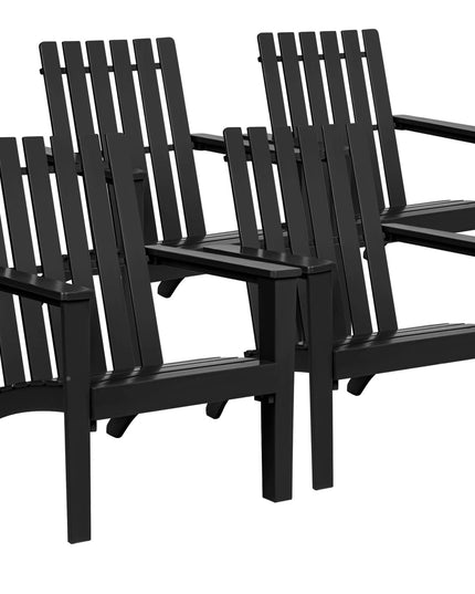Giantex Wooden Adirondack Chair W/Ergonomic Design Outdoor Chair for Yard